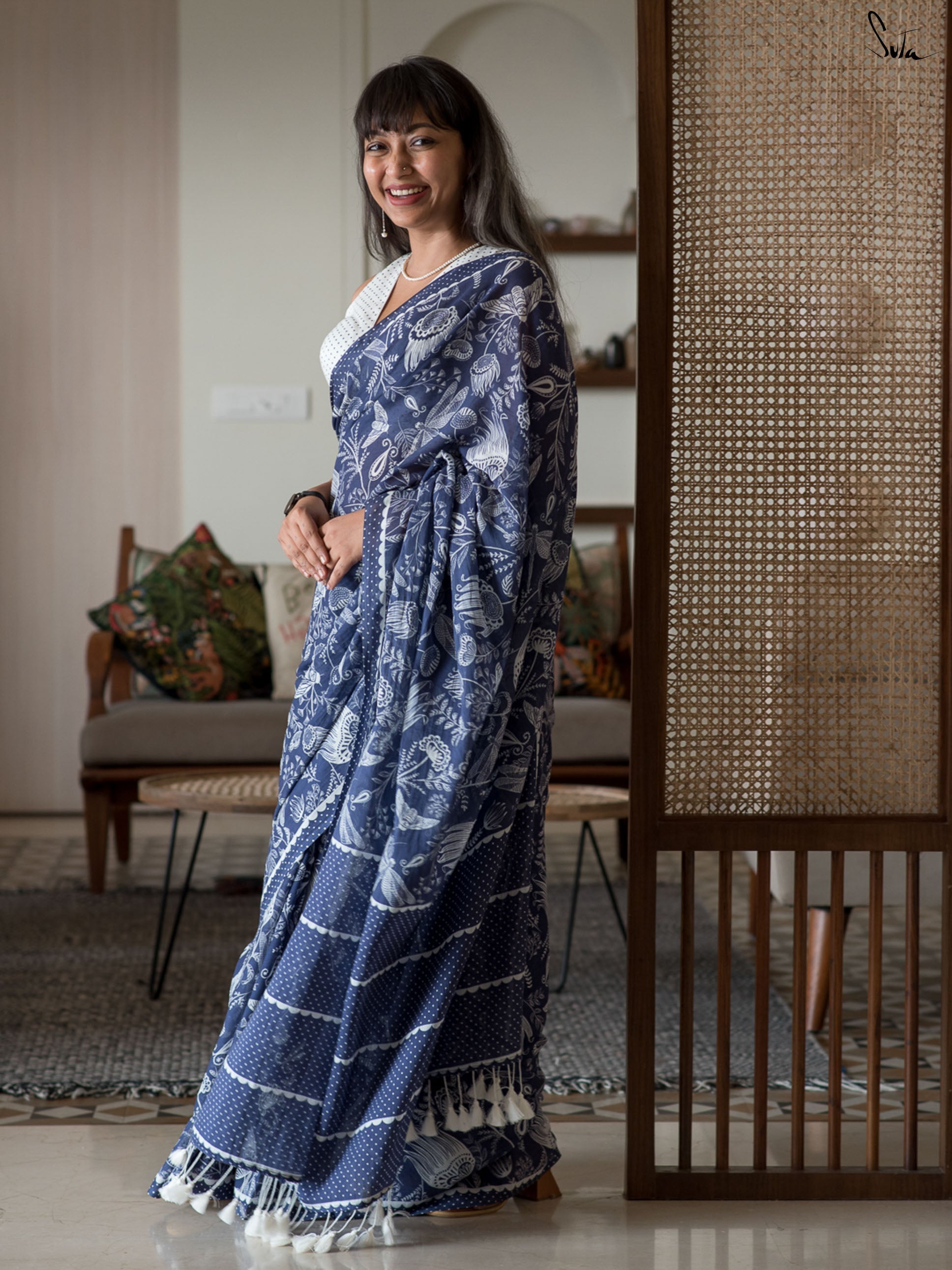 Moonlit World Saree