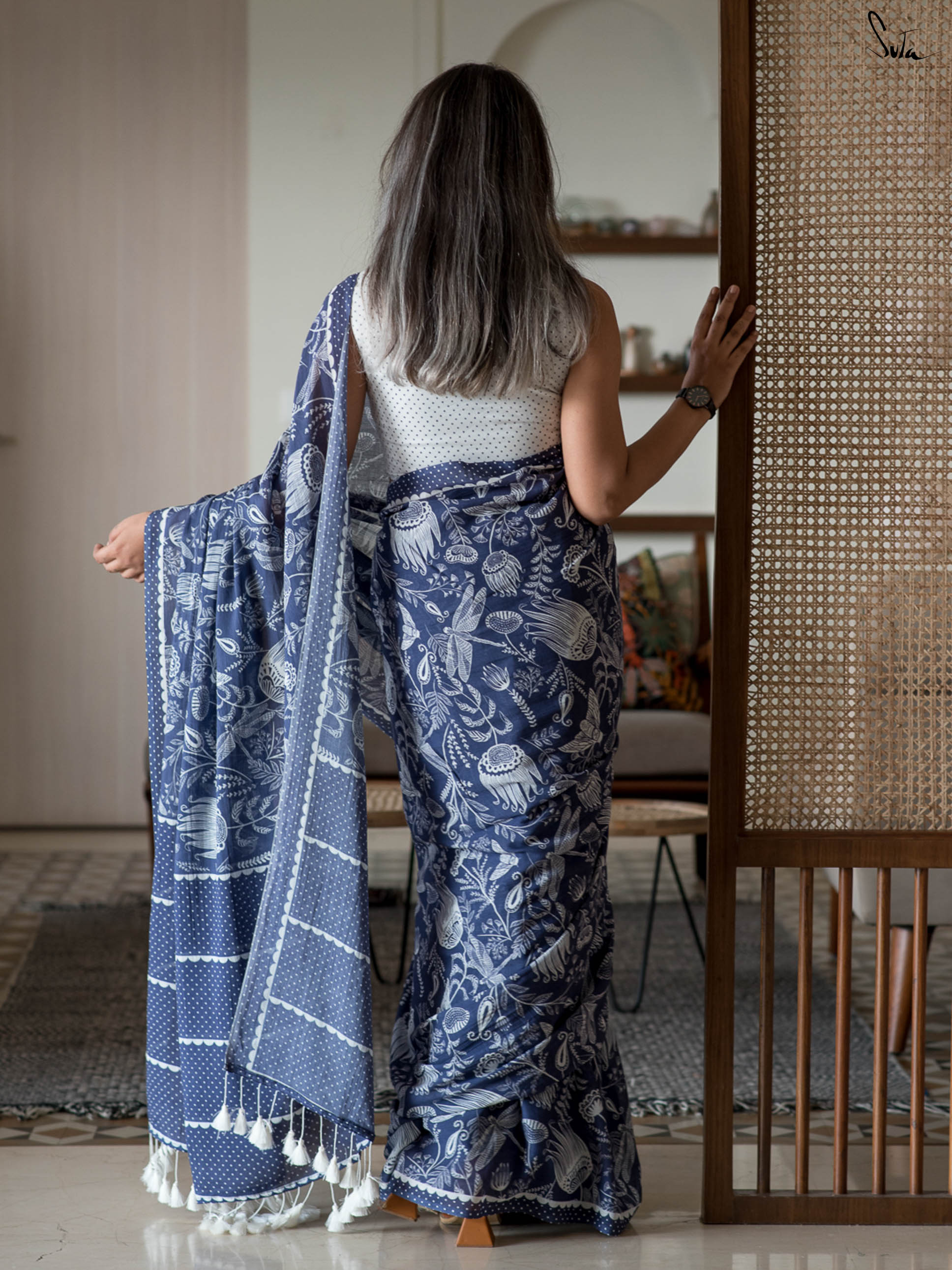 Moonlit World Saree
