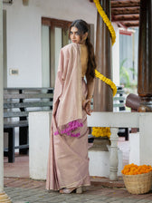 Suta x Dushara-Vaidehi Shashi - Baby Pink Zari Saree