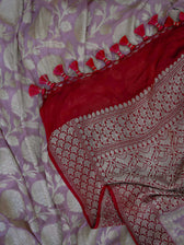 Fearless Falguni Beige Banarasi saree