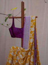 Feminist Farida Yellow Banarasi Saree