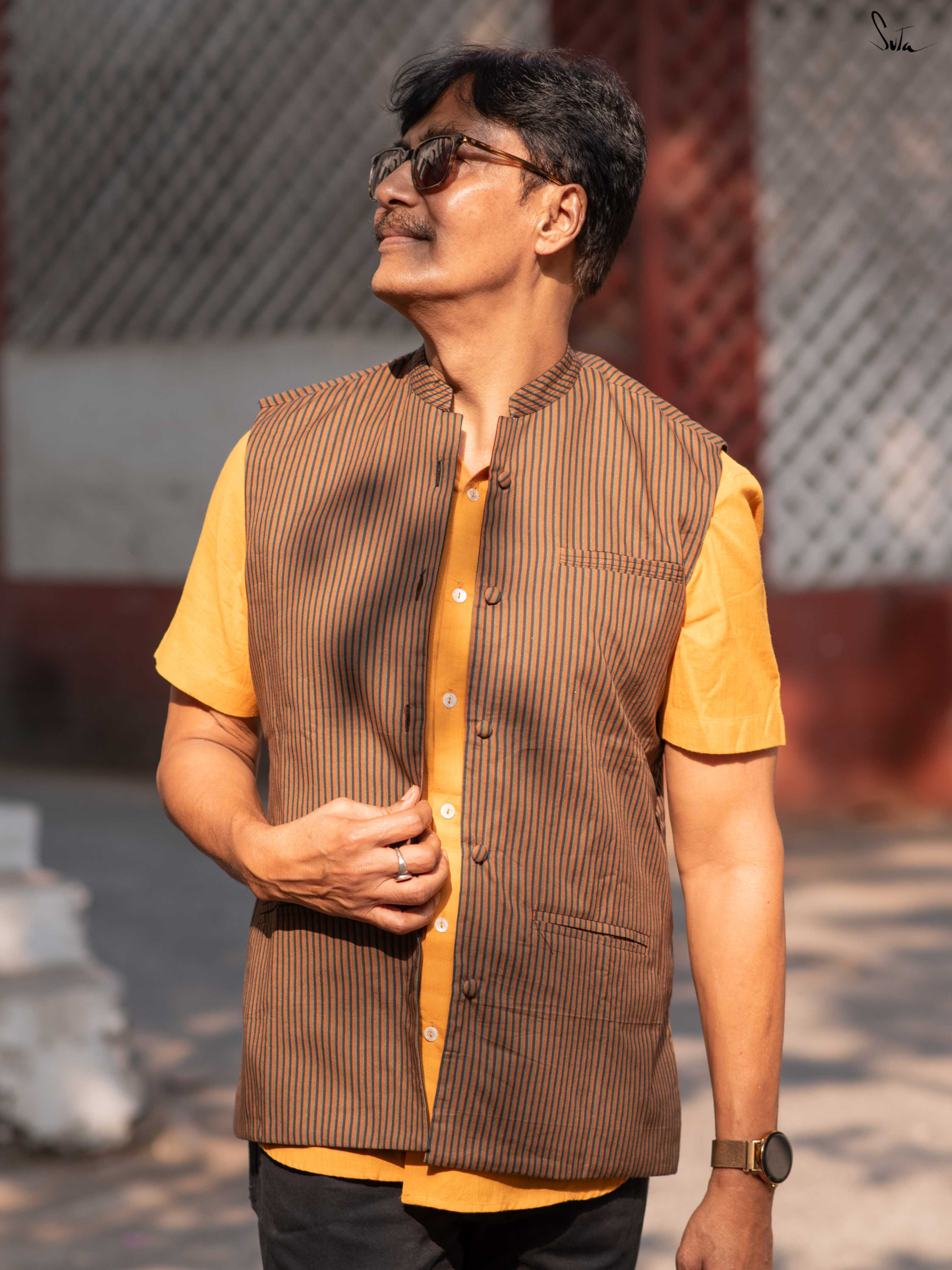 Do Scene (Reversible Nehru Jacket)