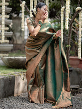 Vaanika Green Kanjivaram Saree