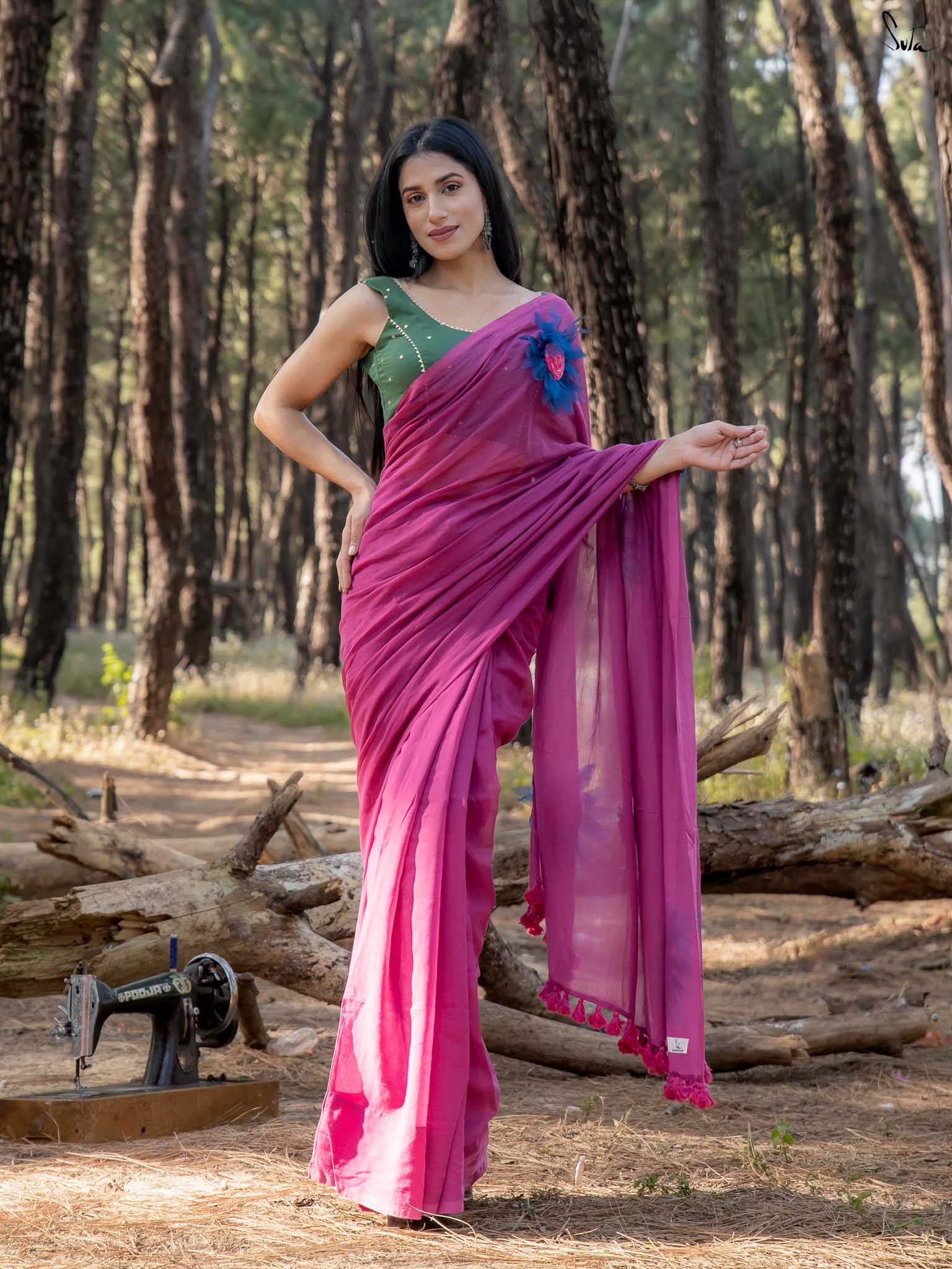 Dipped In Pink Sunflower