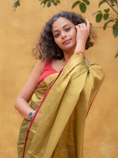 Hari Zafri Zari - Green-Gold Zari Saree