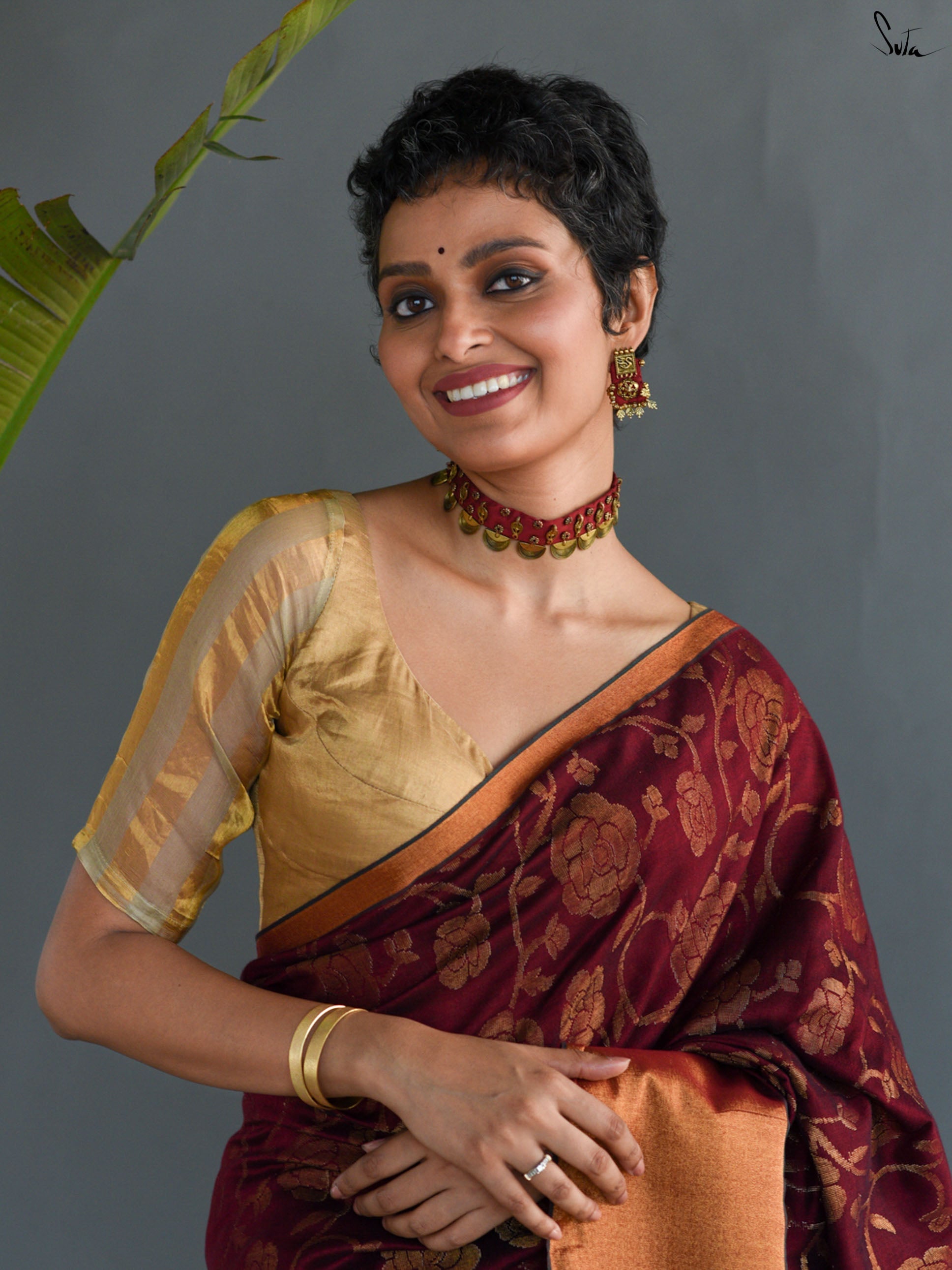 Lal Alpana Saree