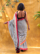 Suta White Pure Cotton Saree