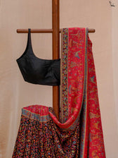 Nettle Pashm Multicolour Woolen Saree