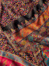Nettle Pashm Multicolour Woolen Saree