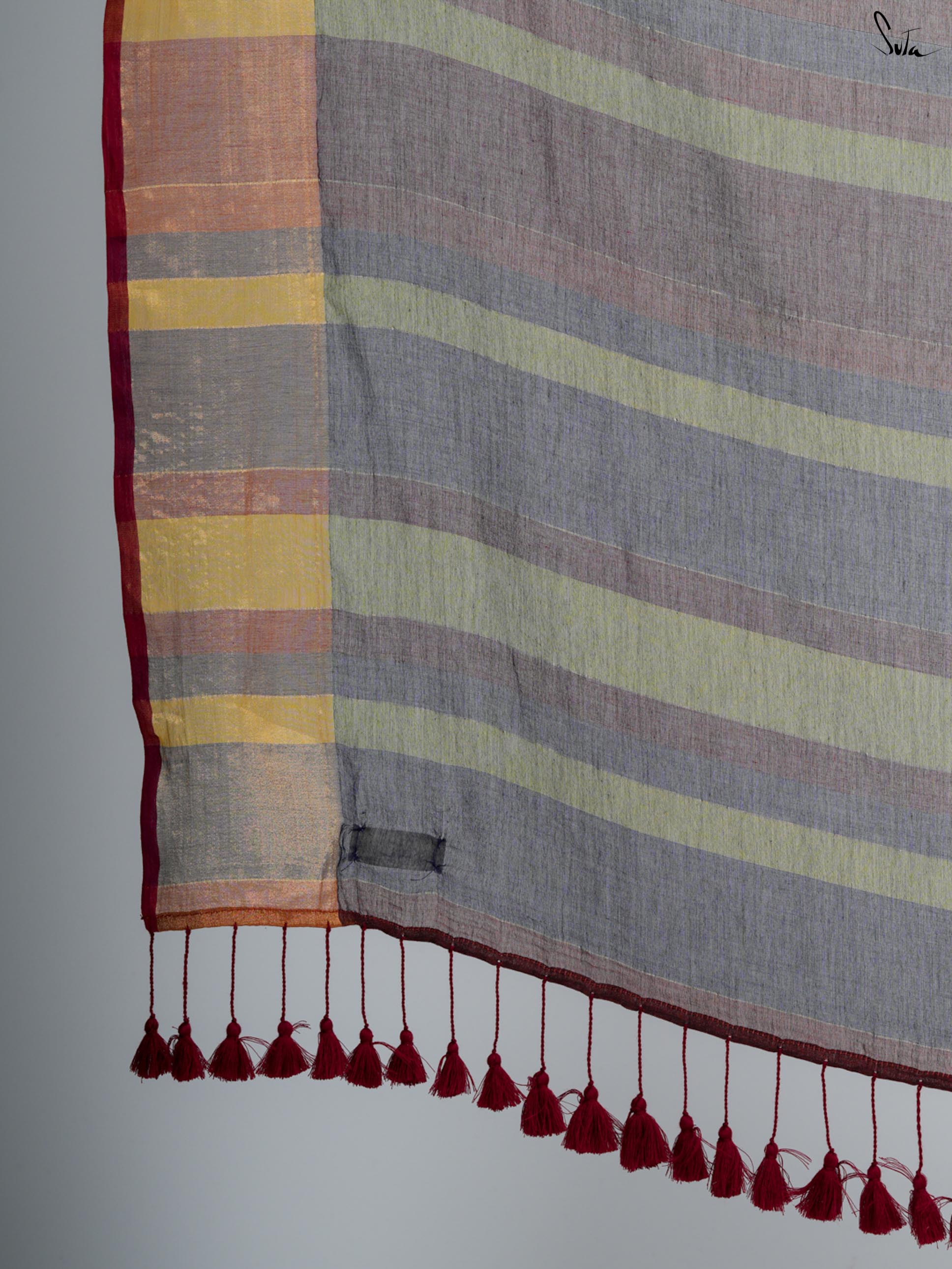 Pretty Green Polka Saree