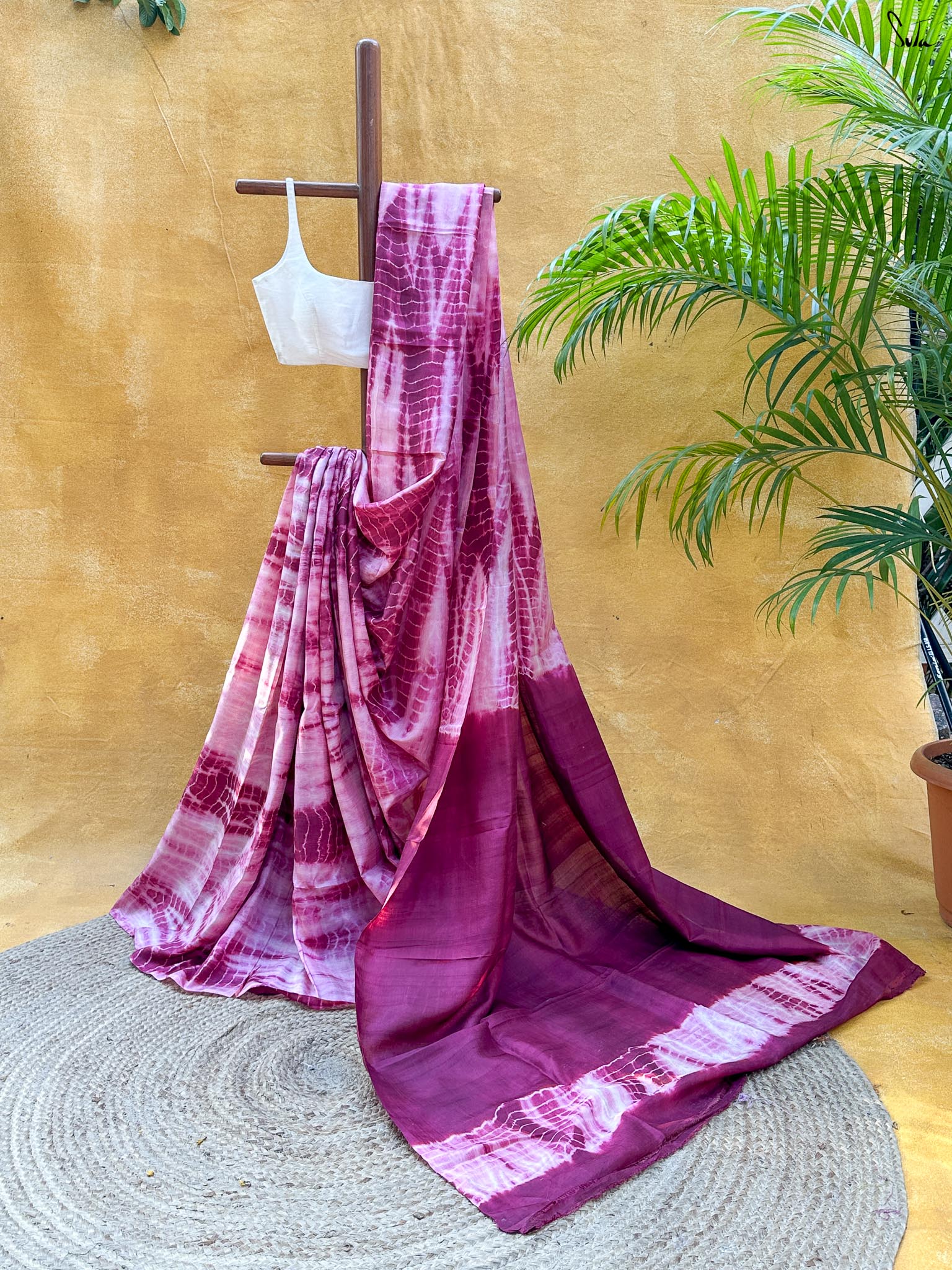 Rang Sangam (Pure Silk Hand Shibori Saree)
