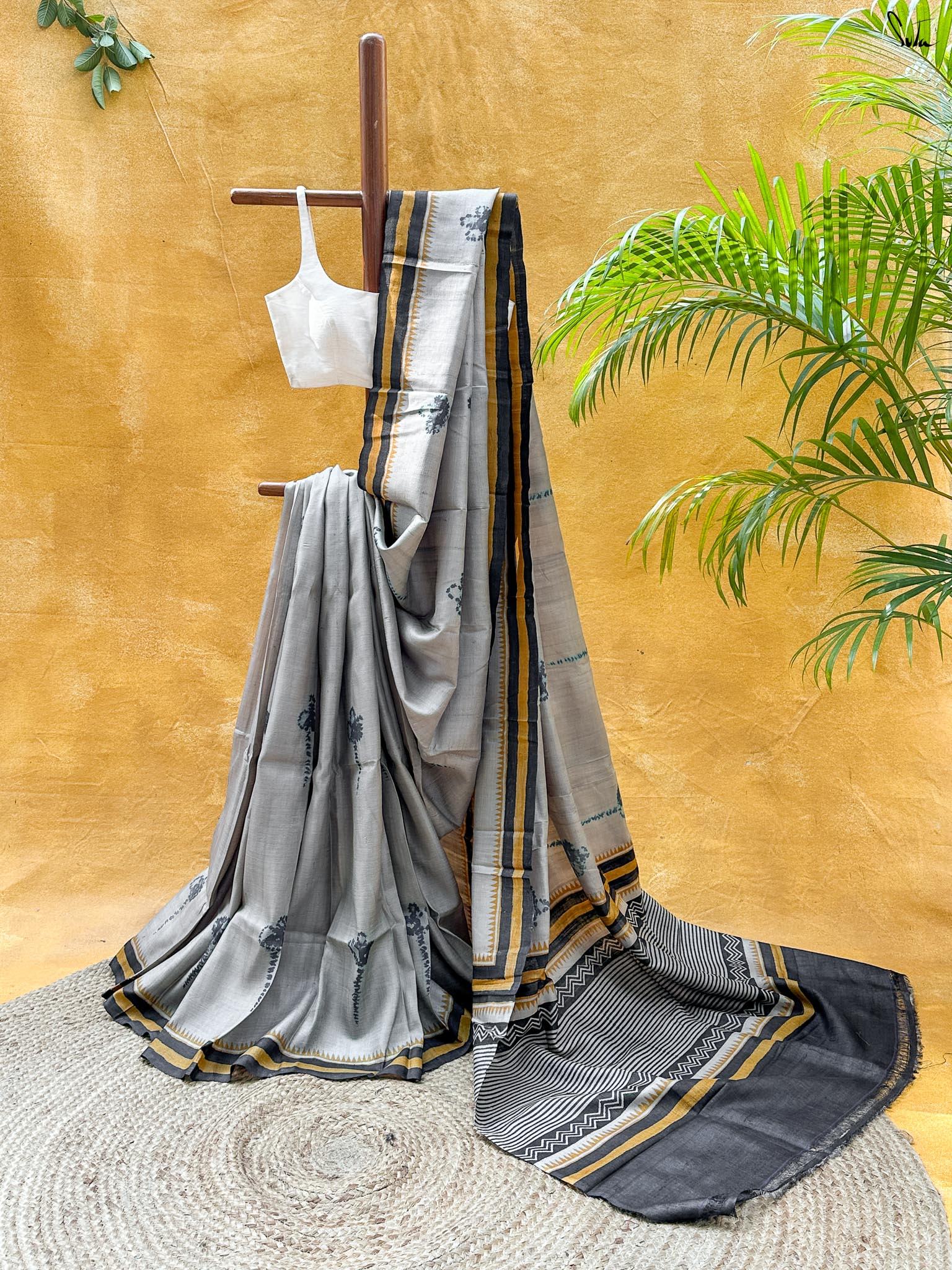 Rang Tarang (Pure Tussar Hand Needle Shibori Saree)