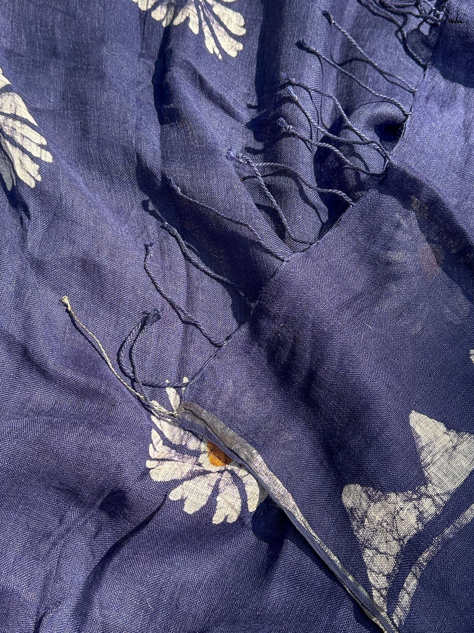 Rang Veda (Pure Linen Hand Batik Saree)