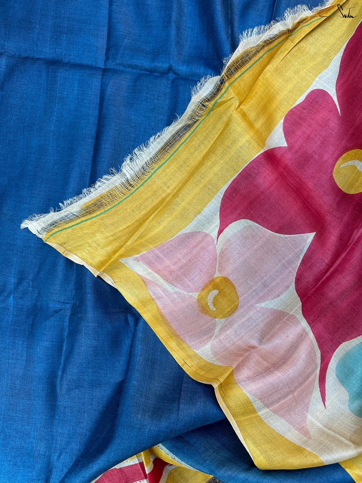Rang Vibe (Pure Tussar Hand Painted Saree)