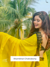 Pleats or ruffles on yellow