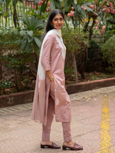 Suta Pink Cotton Kurta Set