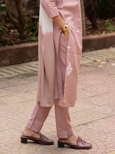 Suta Pink Cotton Kurta Set