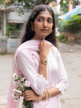 Suta Baby Pink Cotton Kurta Set