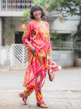 Suta Multicolour Cotton Kurta Set