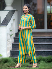 Suta Multicolour Cotton Kurta Set
