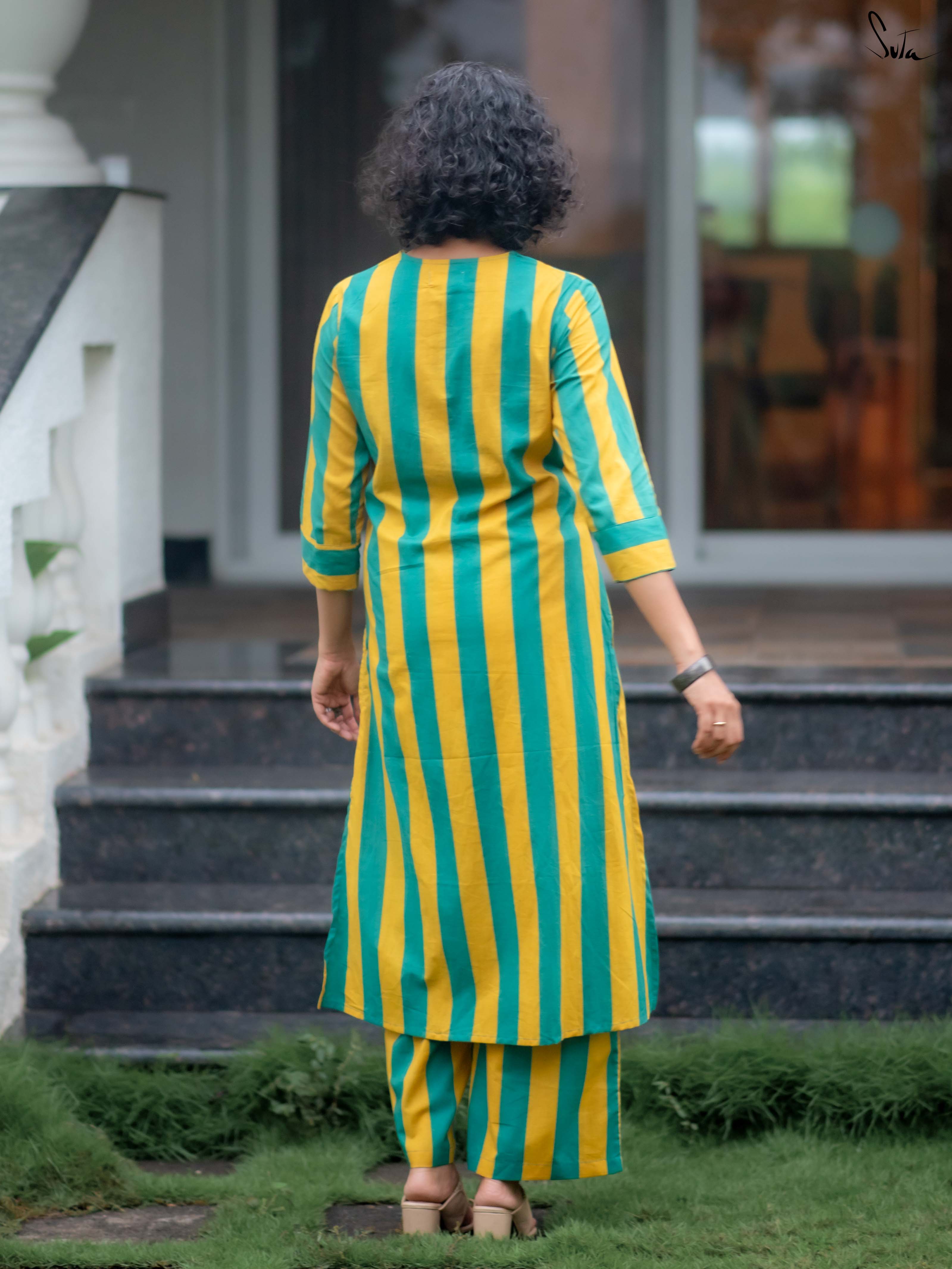 Suta Multicolour Cotton Kurta Set