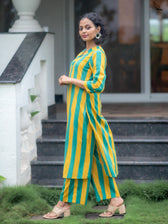 Suta Multicolour Cotton Kurta Set