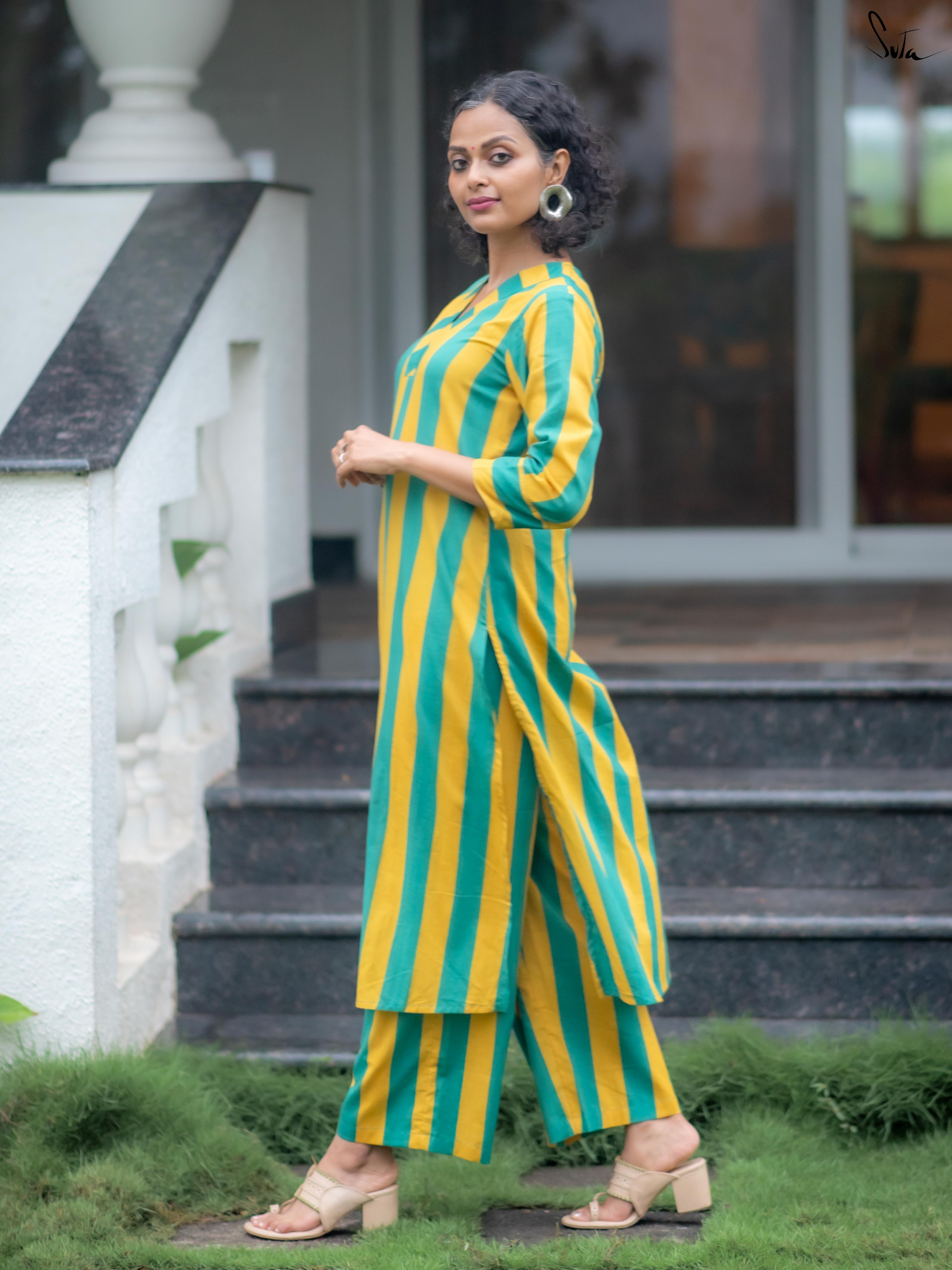 Suta Multicolour Cotton Kurta Set