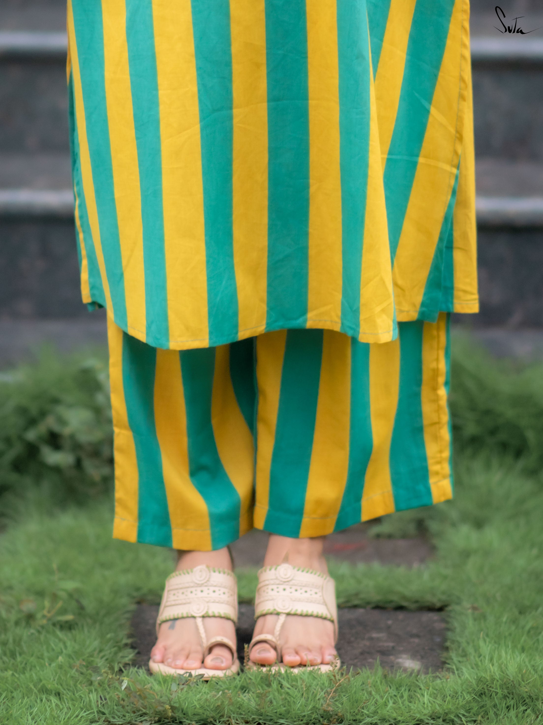 Suta Multicolour Cotton Kurta Set