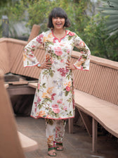 Suta White Cotton Kurta Set