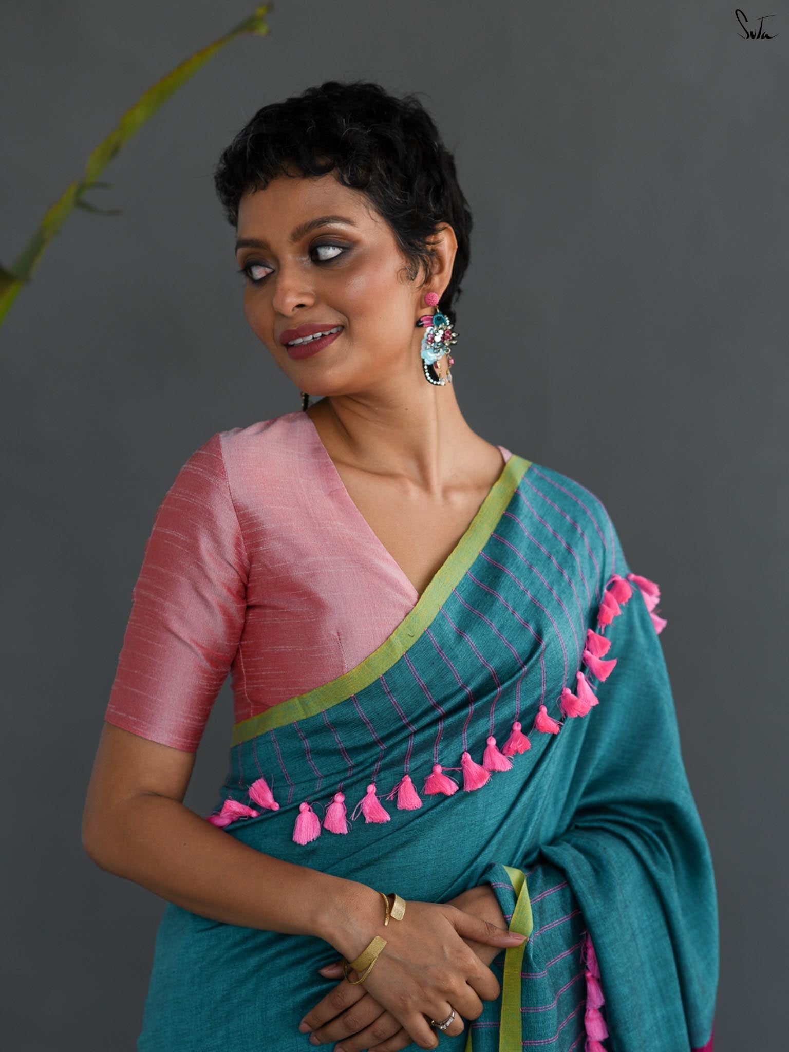 Suta Colourblocked Saree