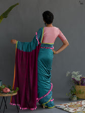 Suta Colourblocked Saree