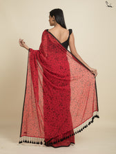Symphony Of Red Saree