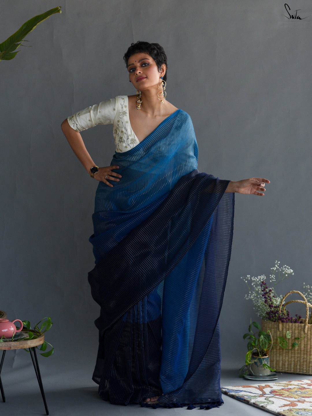 Glitzing Colours Saree