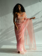 Chants Of Peach Saree