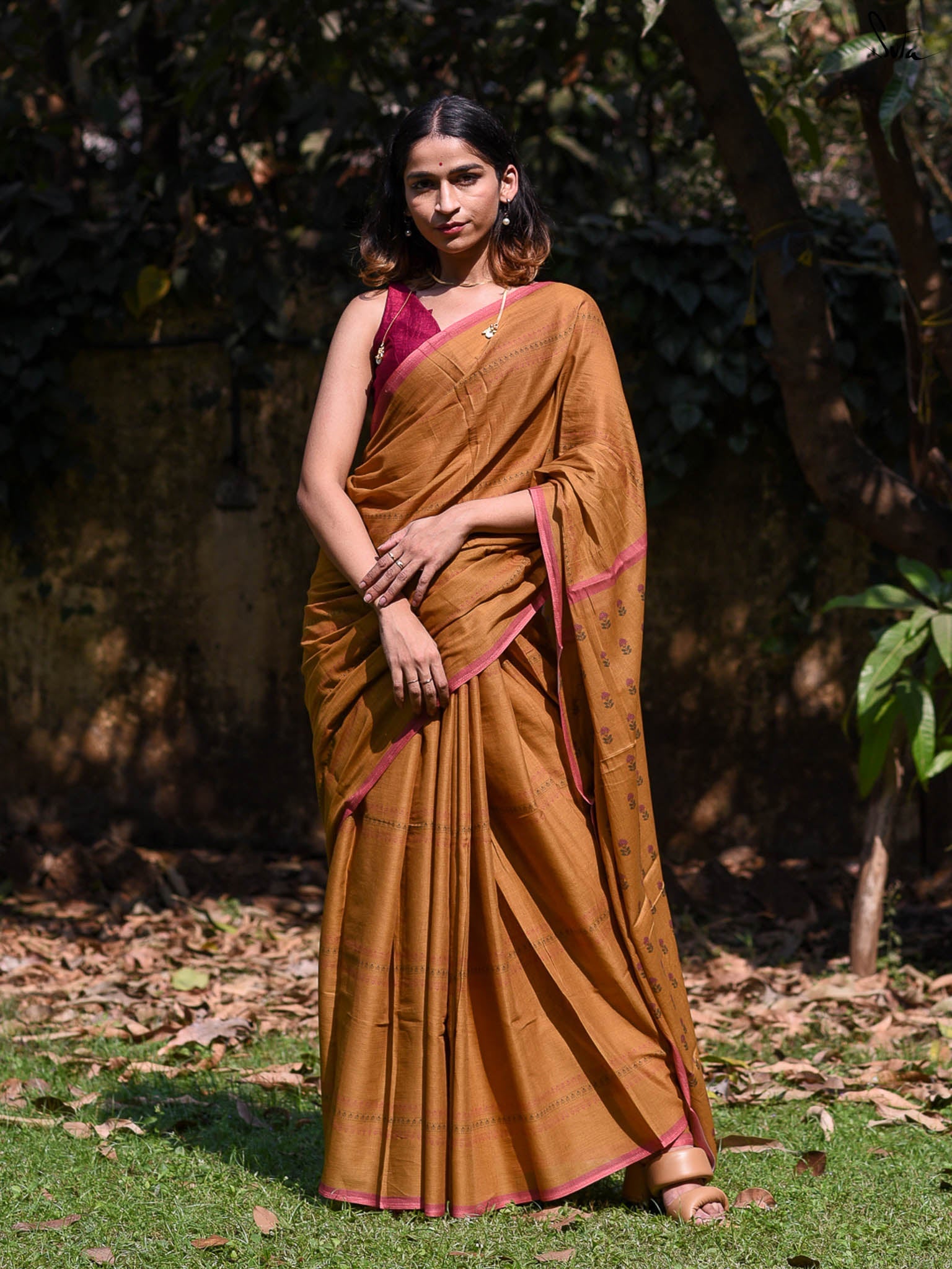 Suta Floral Pure Cotton Saree
