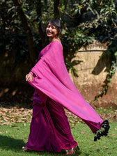Twisting In Pink Saree