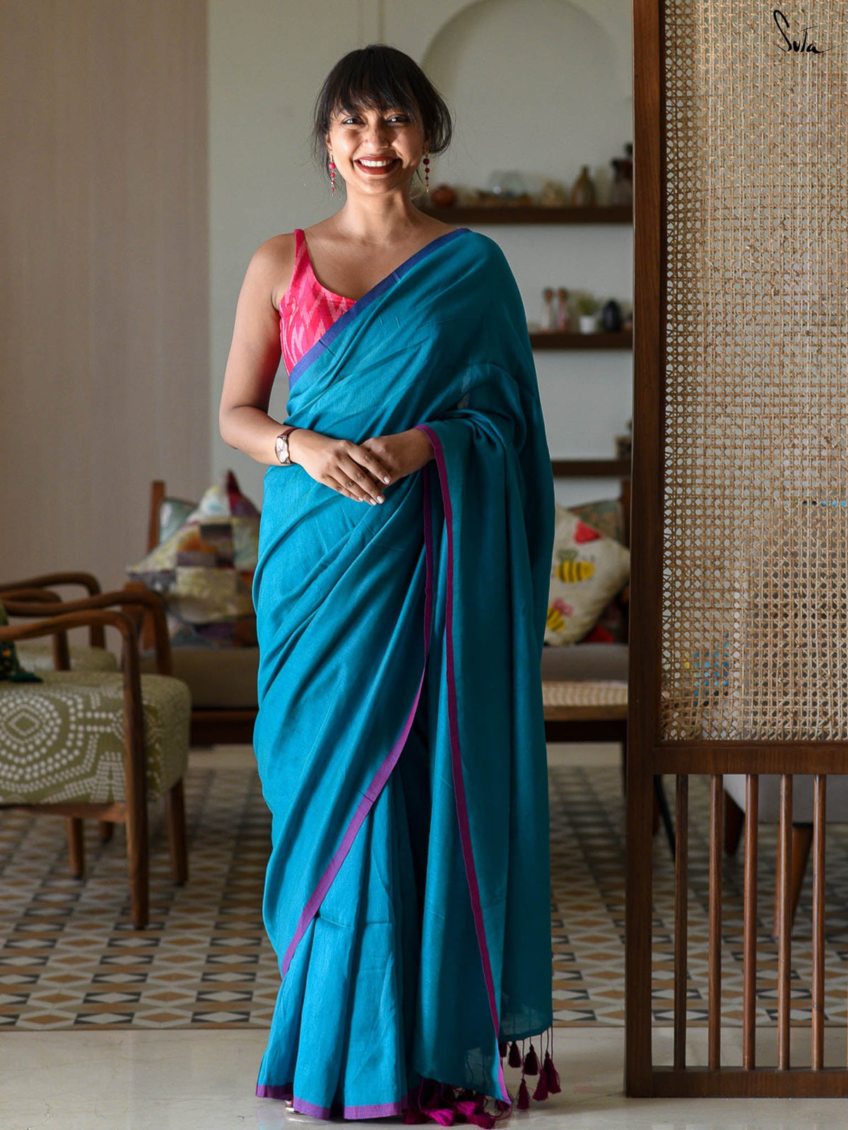 Aquamarine Saree