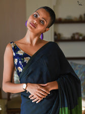 Suta Colourblocked Cotton Blend Saree