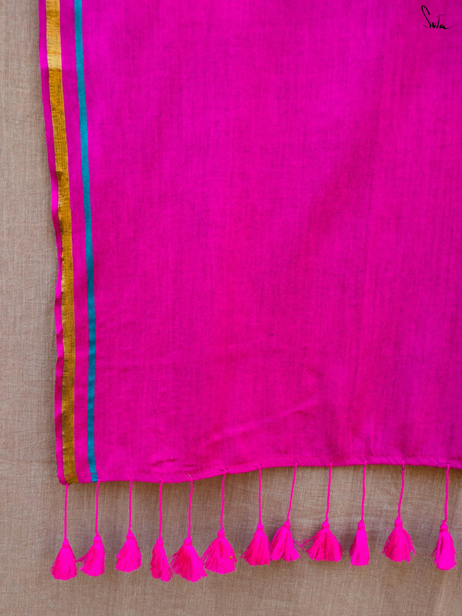 Double Trouble: Blue/Pink Saree