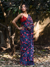 Valey Of Flowers Saree