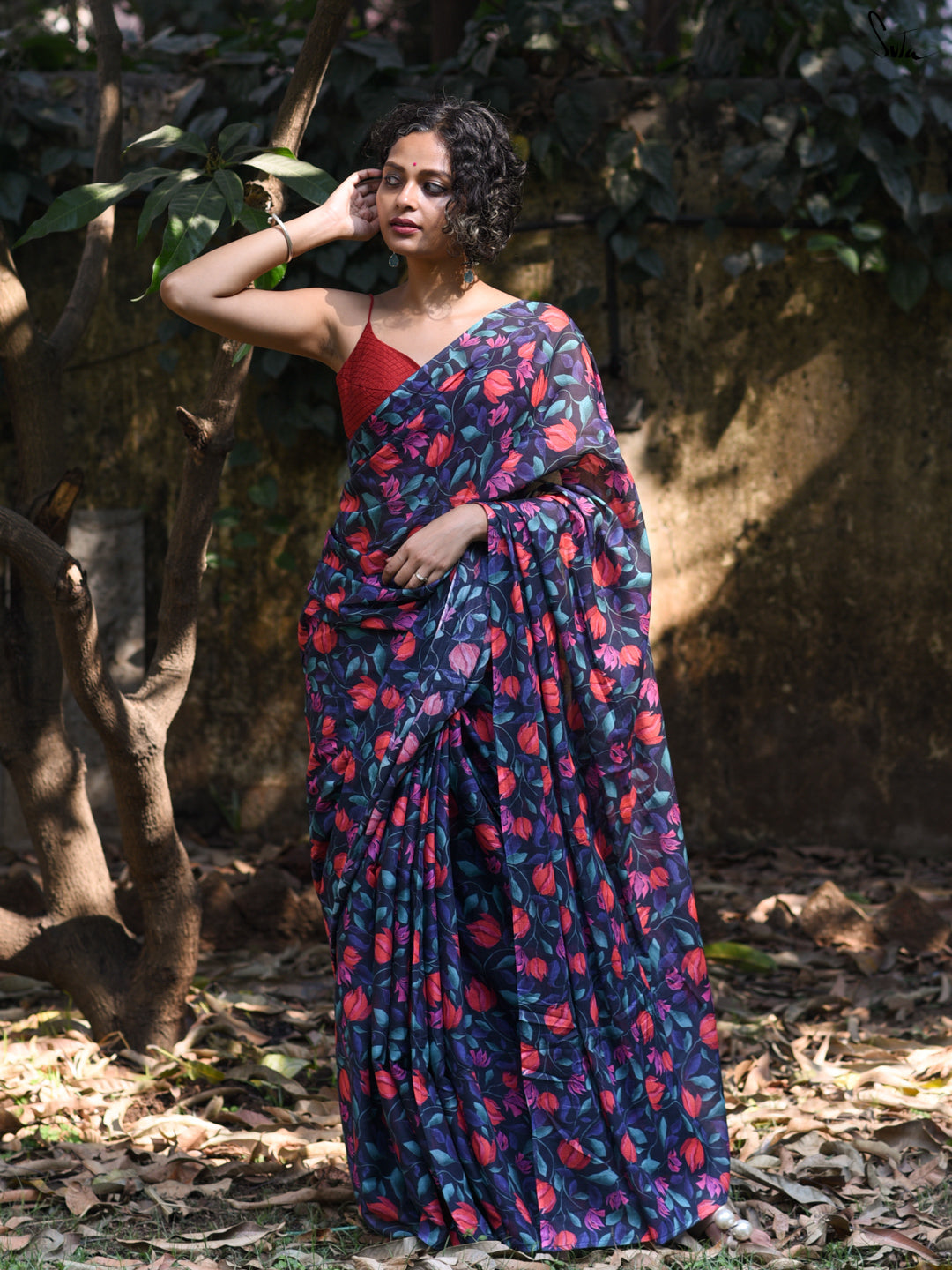 Valey Of Flowers Saree