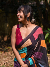 Colours Of Block Saree