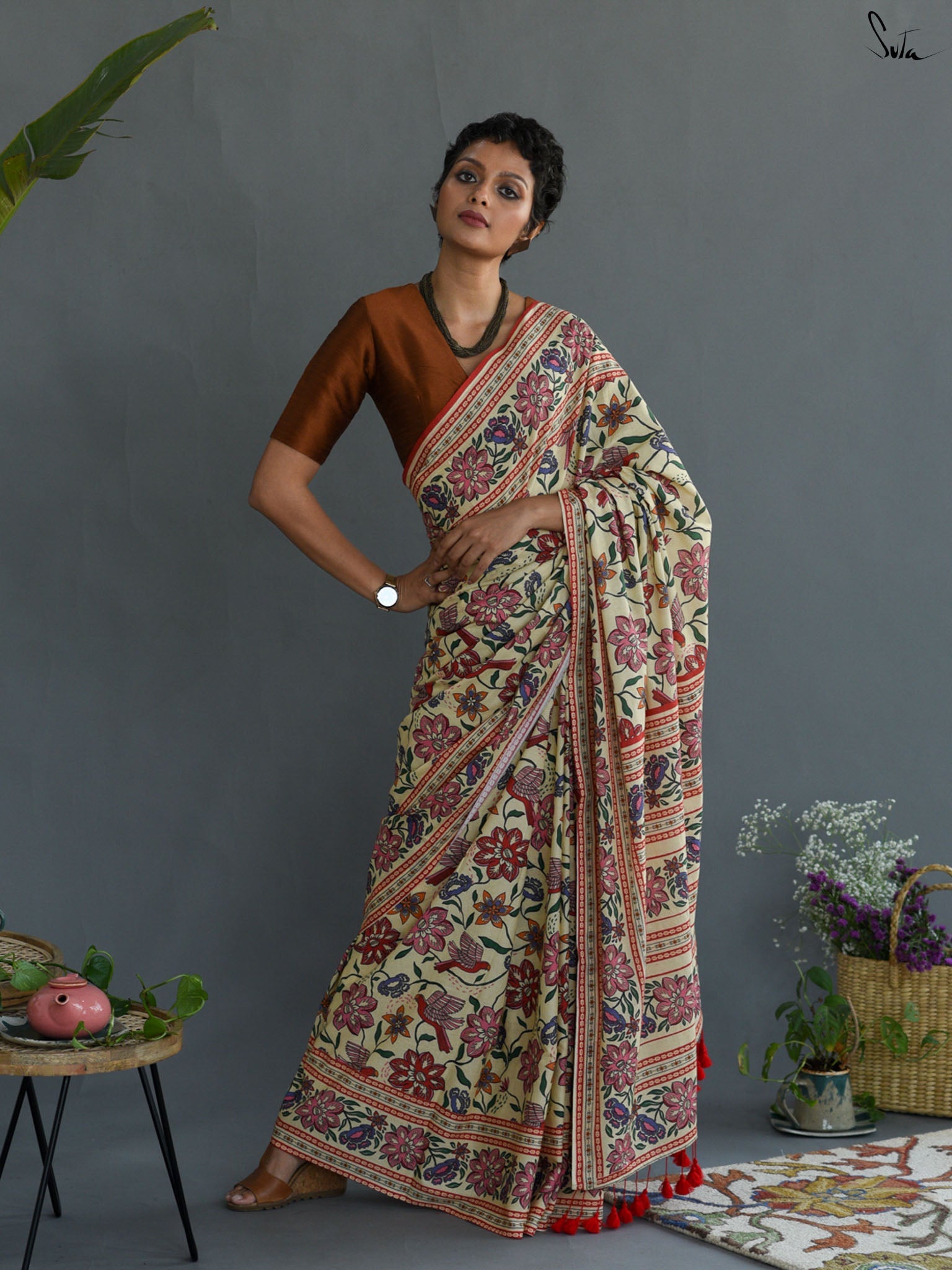 Blooming Flower Saree