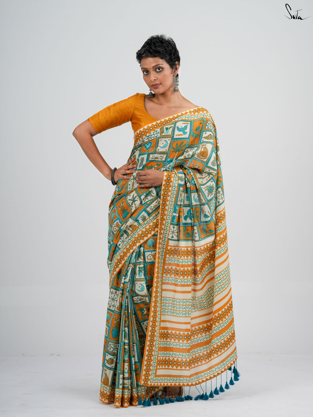 Motifational Saree