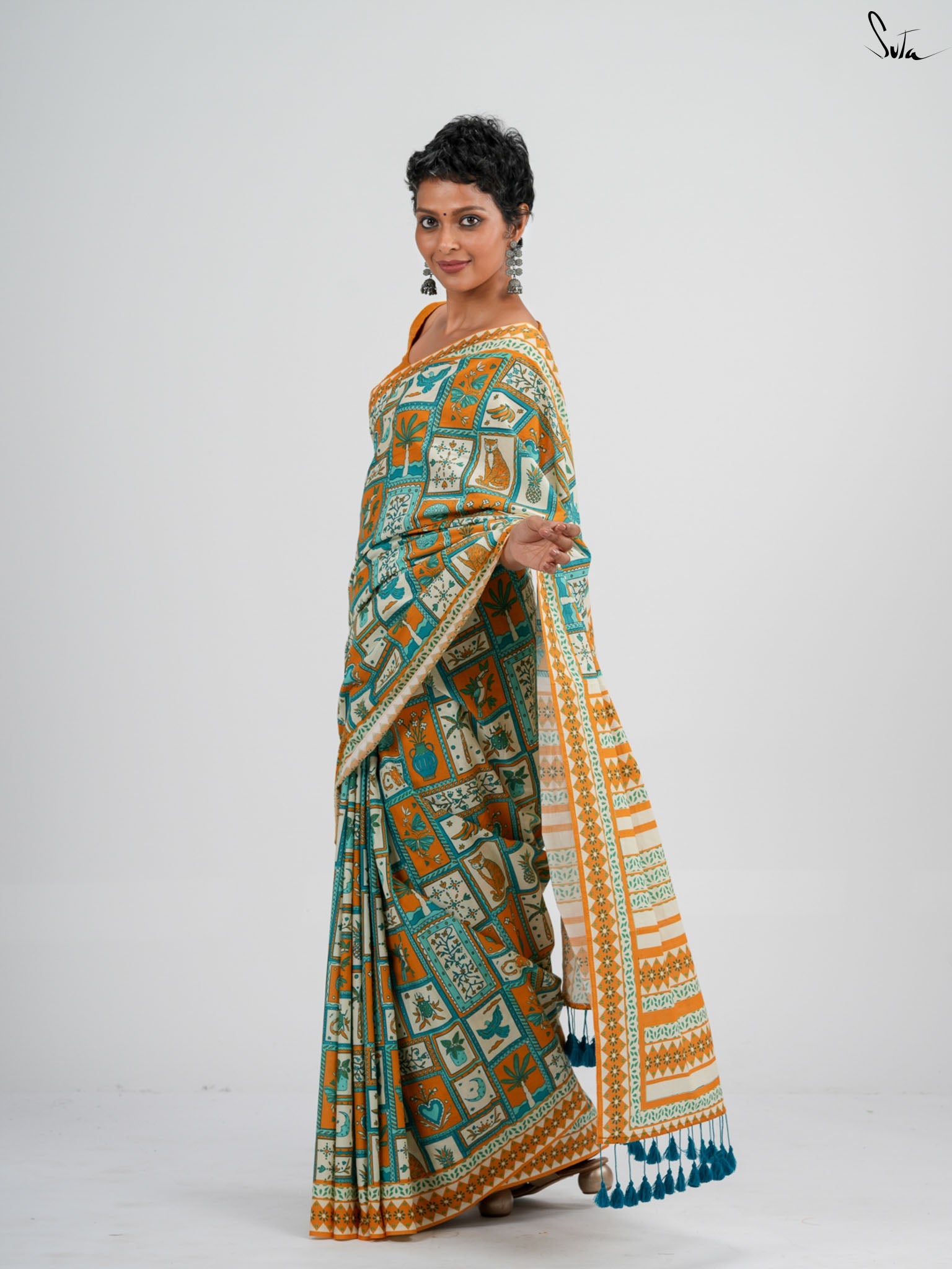 Motifational Saree