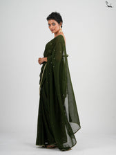 Green Trickle Saree