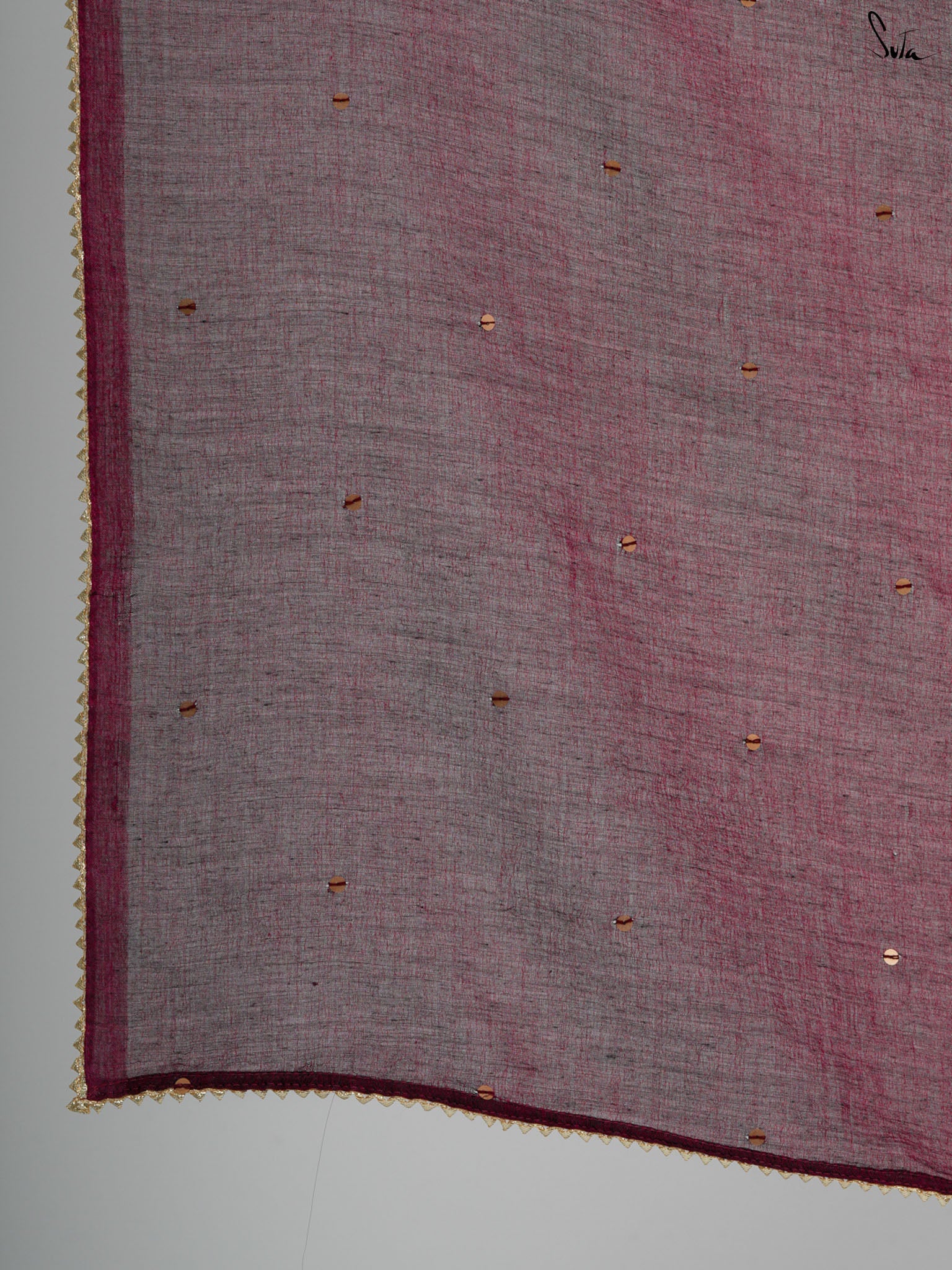 Maroon Trickle Saree