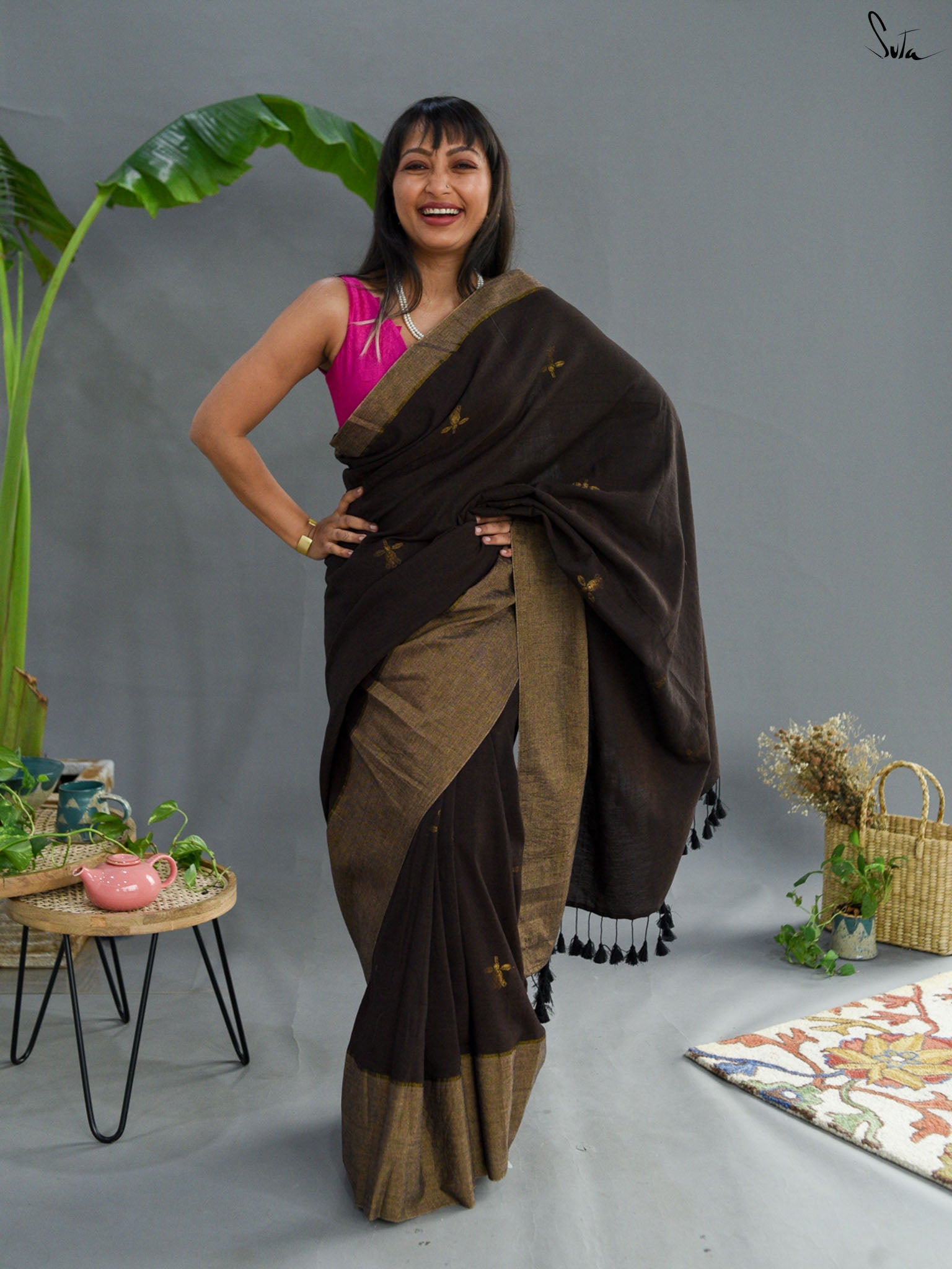 Mud Floral Saree