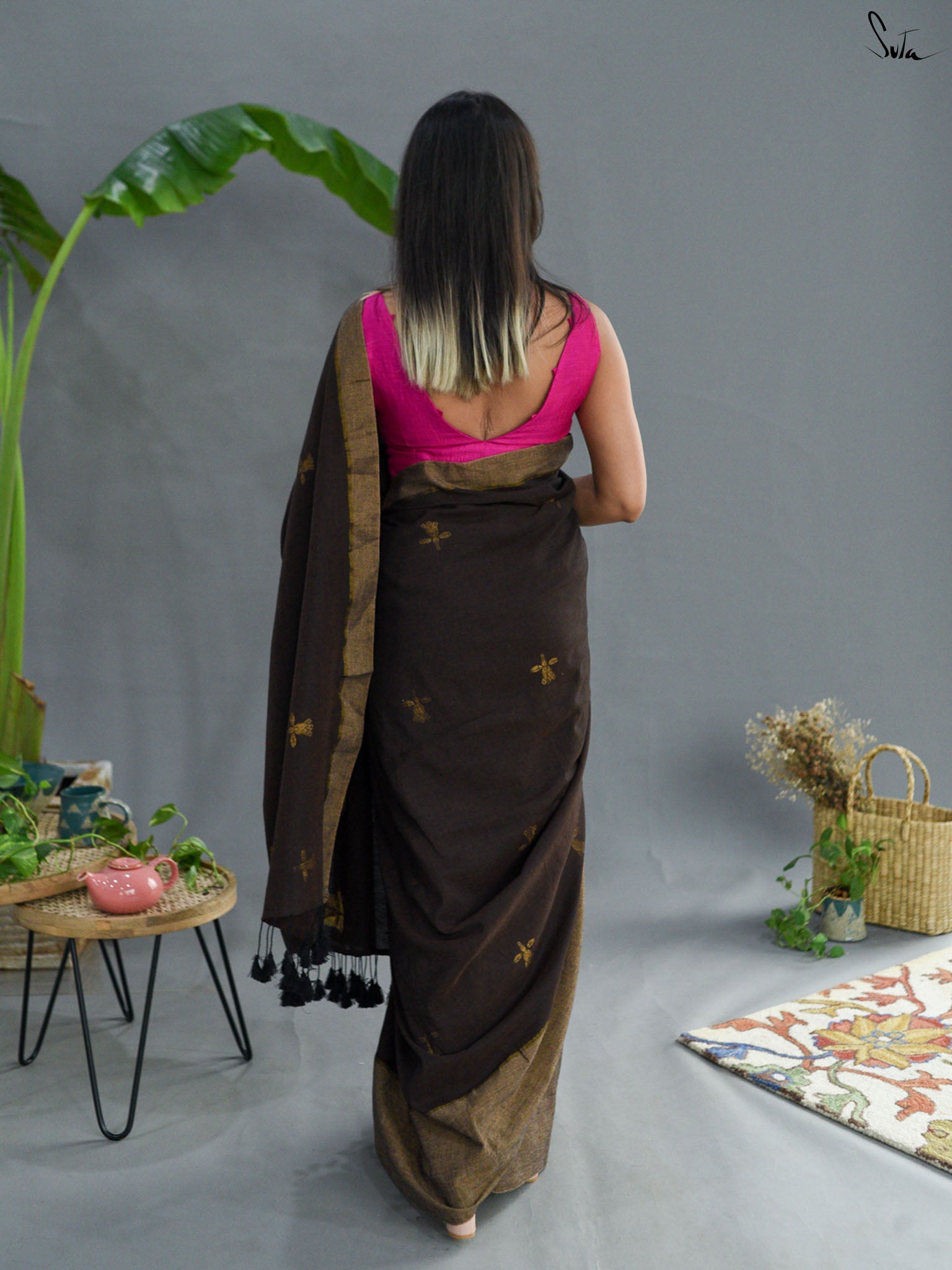 Mud Floral Saree
