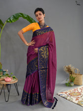 Ink Zari Saree